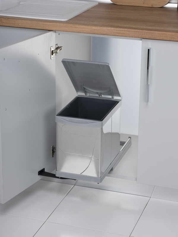 Контейнер для мусора на дверцу Beta 350/16 Metallic Grey NAVAKO 10016 - Вид №3