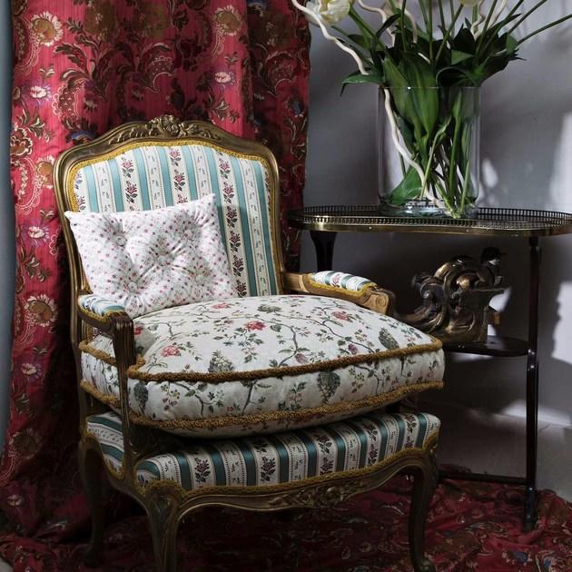 Gancedo Ткань из вискозы с цветочными мотивами для штор Giardinetto Te0711-003-140 - Вид №1