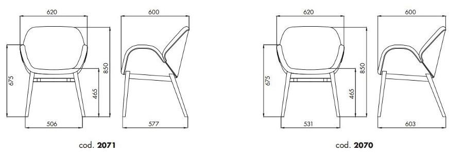 ALMA DESIGN Бархатное кресло с подлокотниками Lips 2070 - Вид №2