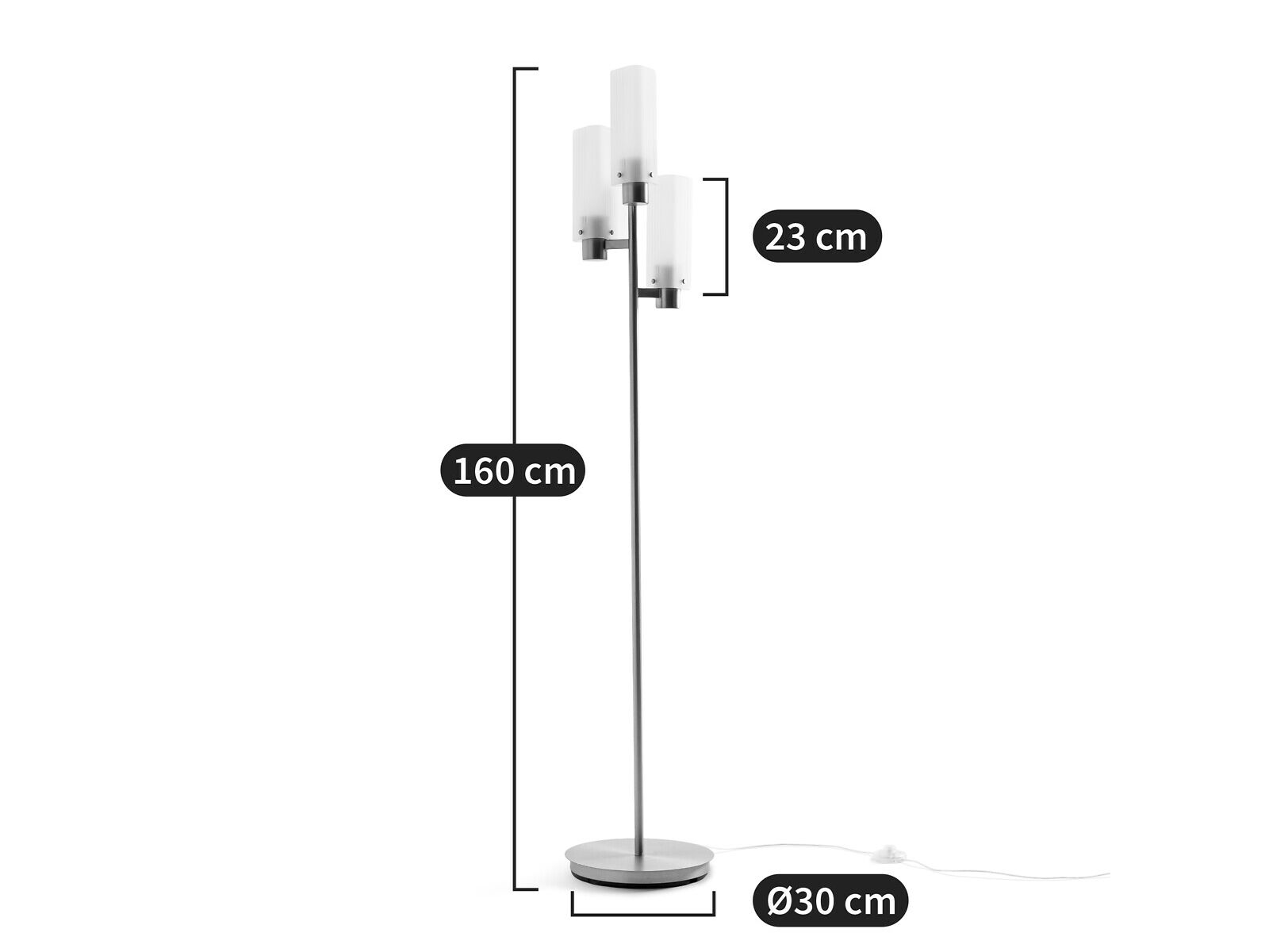 Пескоструйная стеклянная светодиодная напольная лампа AMPM Strozzi ARCH-00024427 - Вид №6