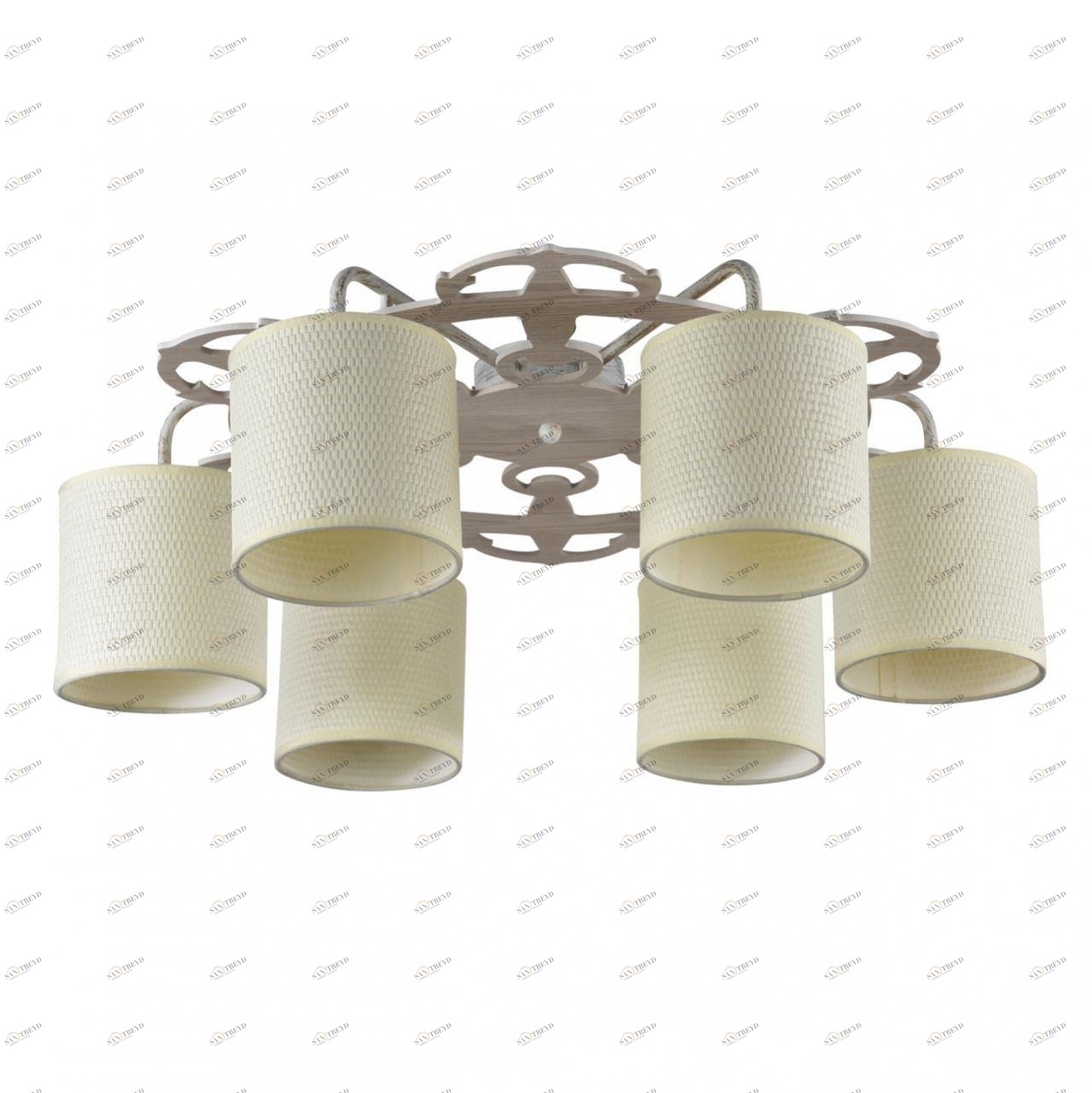 Потолочная люстра Freya Timone FR5100-CL-06-WG FREYA TIMONE WHITE GOLD 183614 Бежевый 