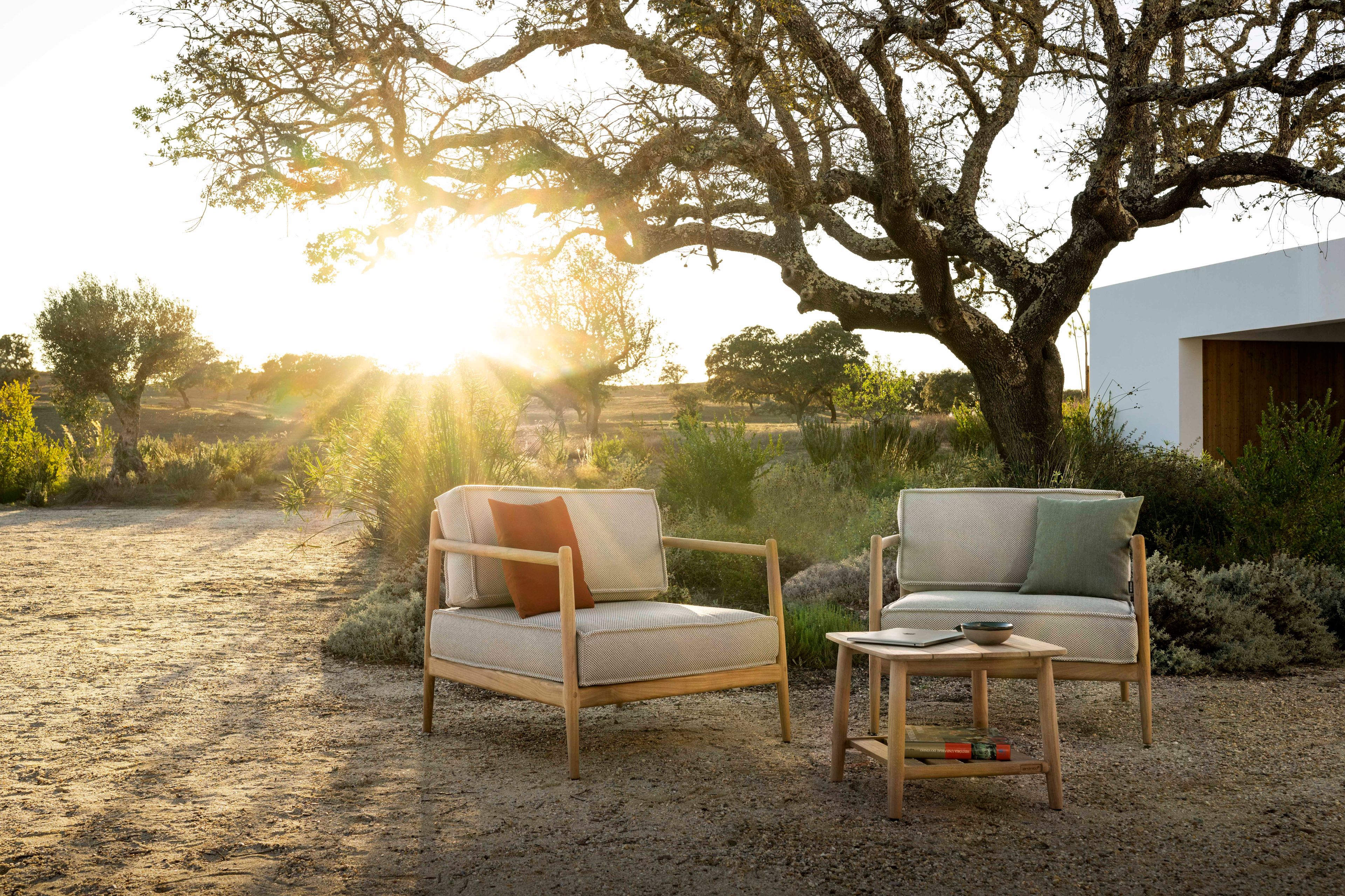 Квадратный стол из тикового дерева Jardinico Noa ARCH-00072773 - Вид №1