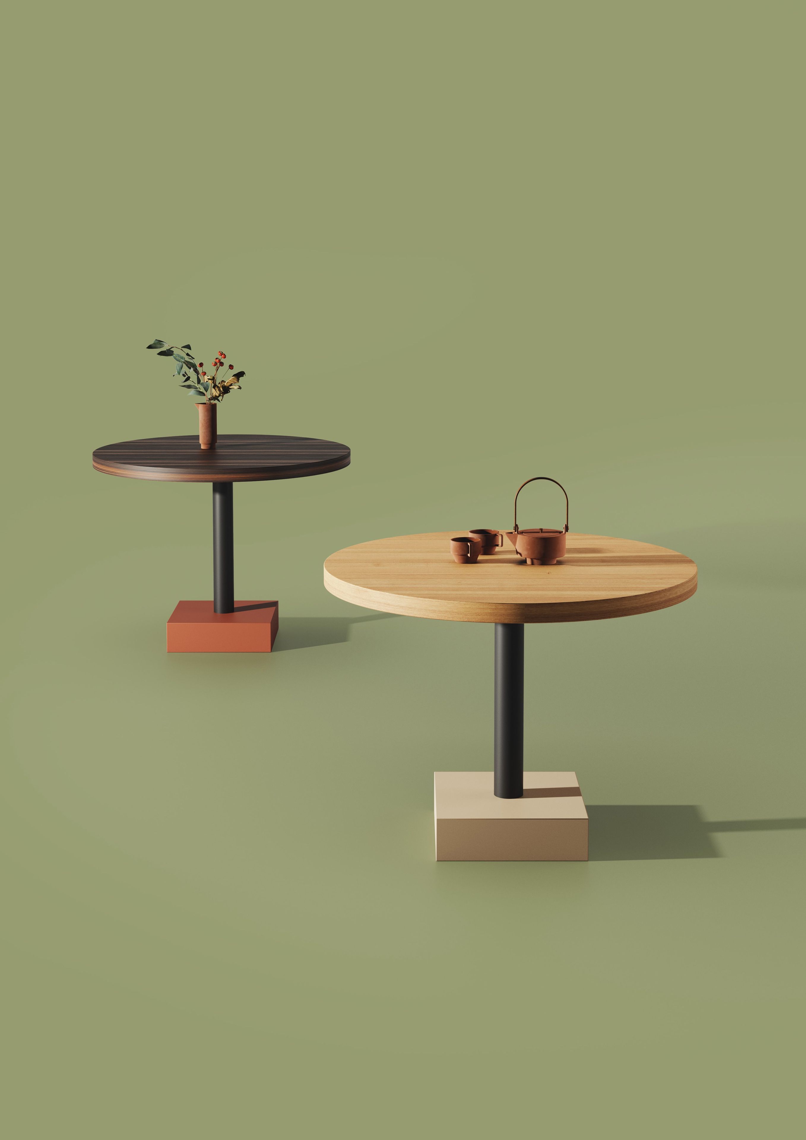 Круглый стол из розового дерева Falsasquadra Leandro ARCH-00055574 - Вид №1