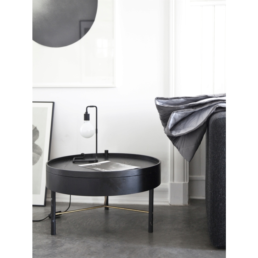 6900539 MENU Вращающийся стол Черный ясень & Латунь  - Вид №1