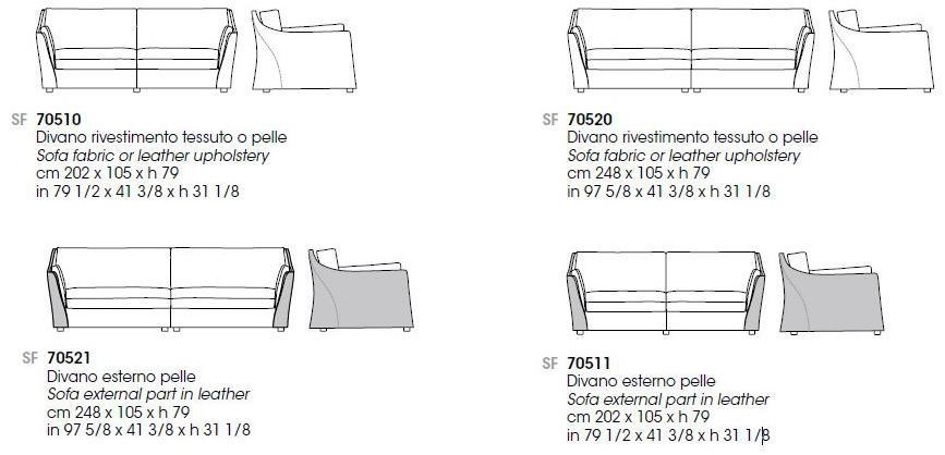 Giorgetti 2-х местный тканевый диван со съемным чехлом Vittoria sun-id-1408633 - Вид №2