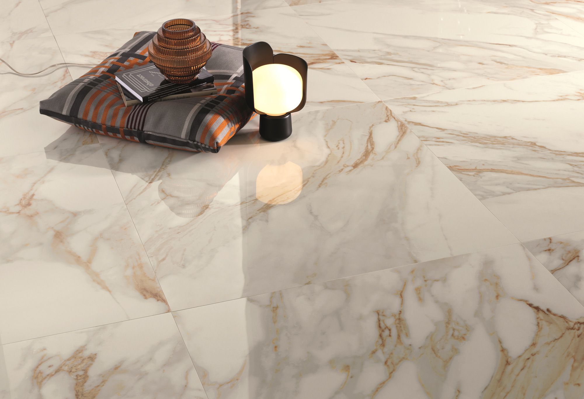 Пол / керамогранит с мраморным эффектом FAP ceramiche Roma Gold ARCH-00044009 - Вид №9