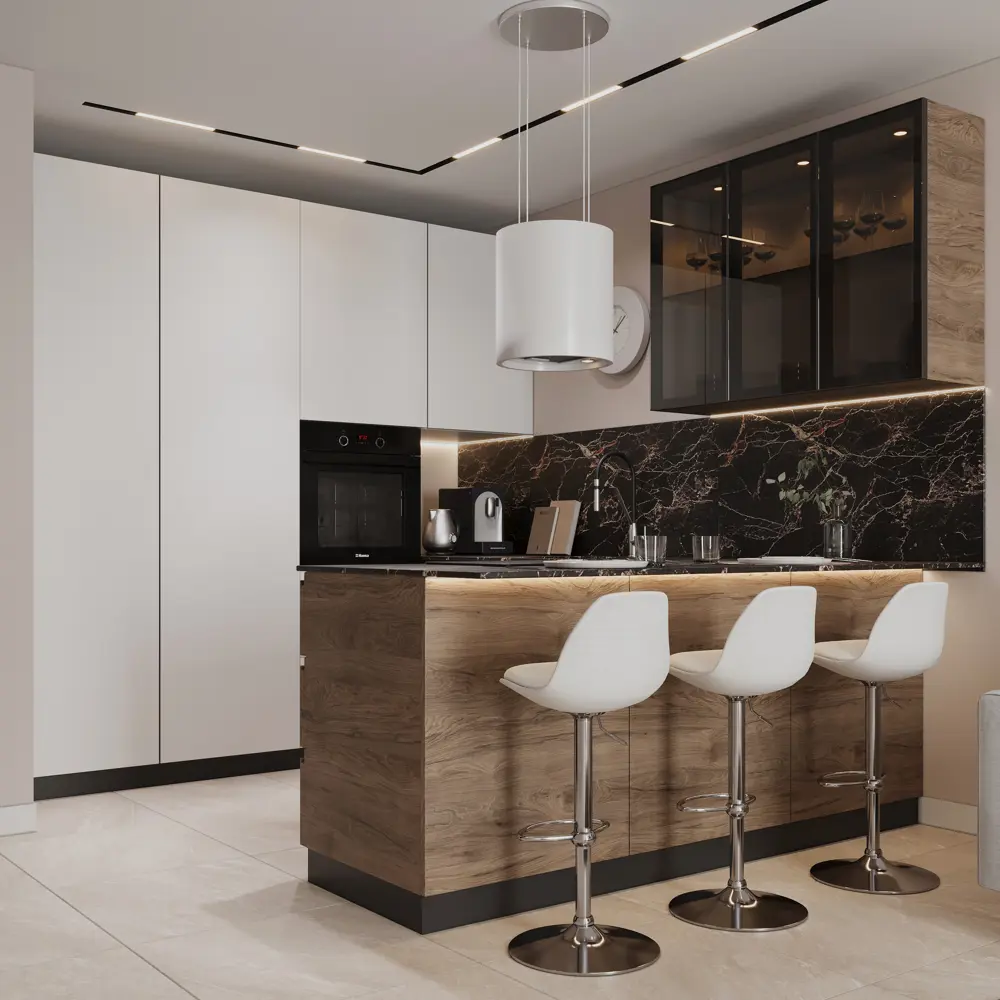 Фасад для кухни Токио Delinia ID - элегантность в темном дереве 86423448 STLM-0873180 - Вид №6