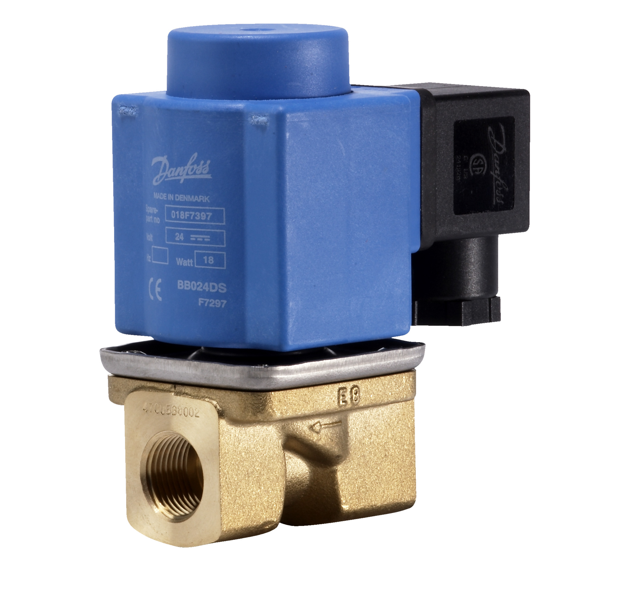 Danfoss EV251B — двухходовые электромагнитные клапаны с принудительным подъемом EV251B Клапан электромагнитный 032U538316  - Вид №3