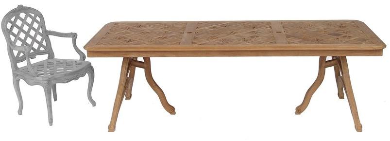 ASTELLO Прямоугольный садовый стол из тика Passiflore sun-id-1484832 - Вид №1