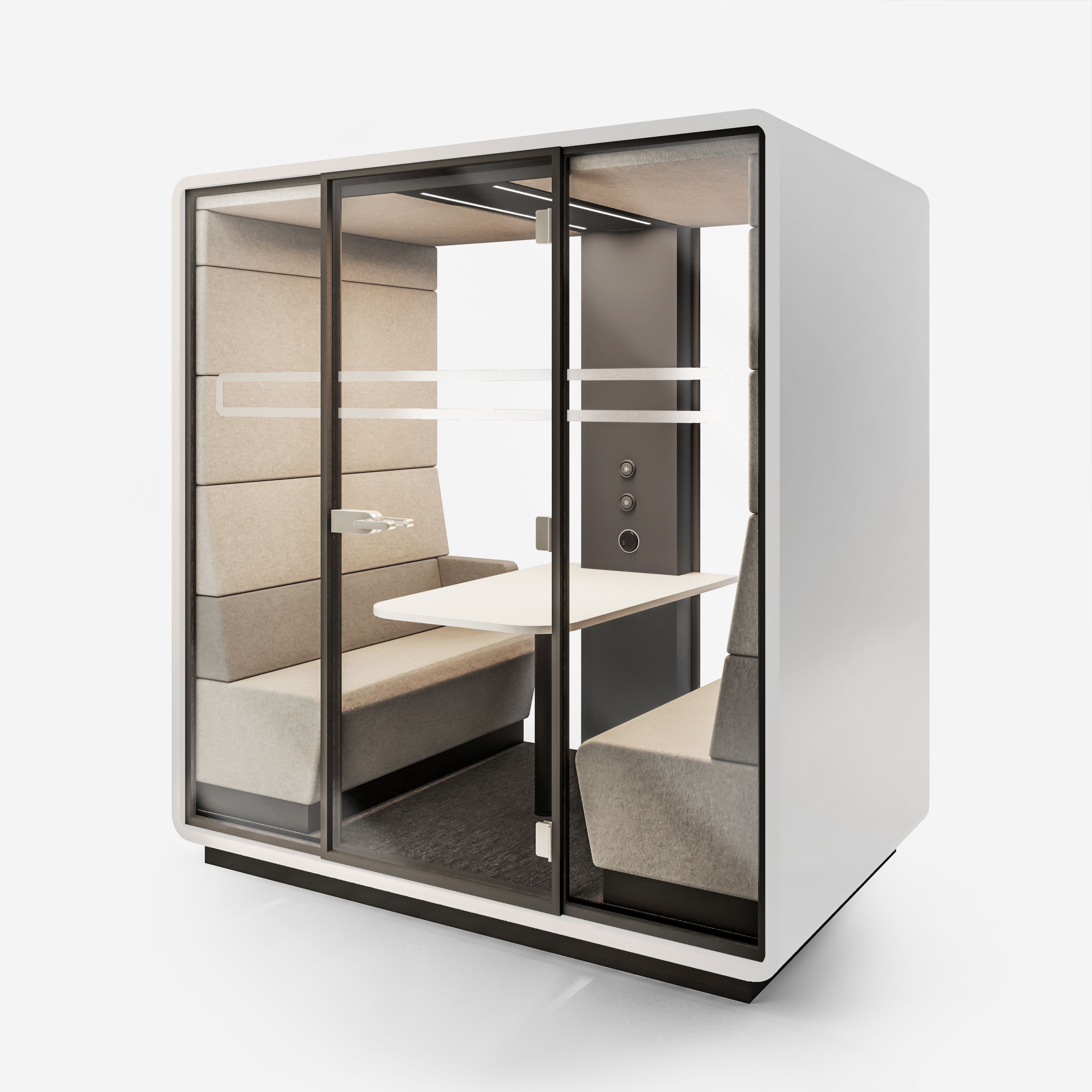 Многосторонняя акустическая офисная кабина со встроенным освещением Mikomax Smart Office Hushoffice ARCH-00086277 - Вид №28