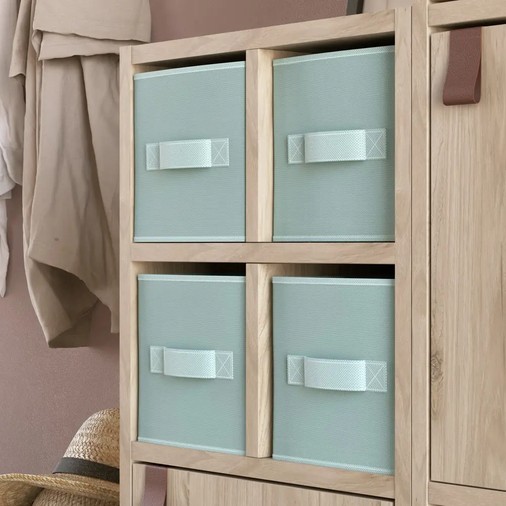 Короб Spaceo KUB Laguna 15x31x15 см 6.9 л полиэстер цвет сизый 81990618 STLM-2112615 - Вид №4