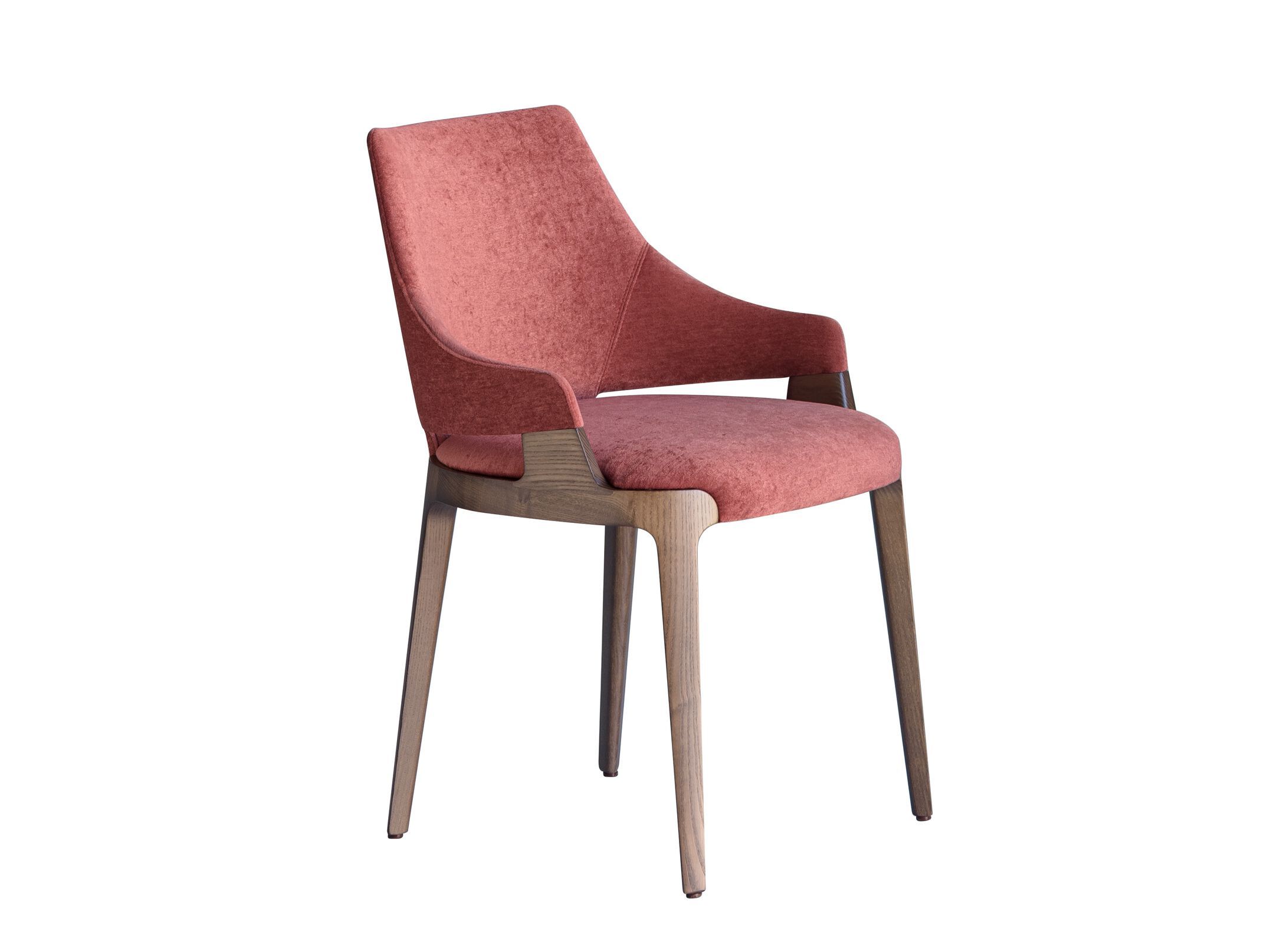 Мягкий тканевый стул с подлокотниками Potocco ARCH-00108849