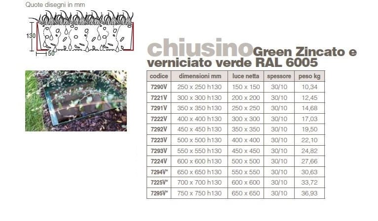 Крышка люка и решетка для гидросанитарной установки GRIDIRON GREEN ARCH-00039845 - Вид №3