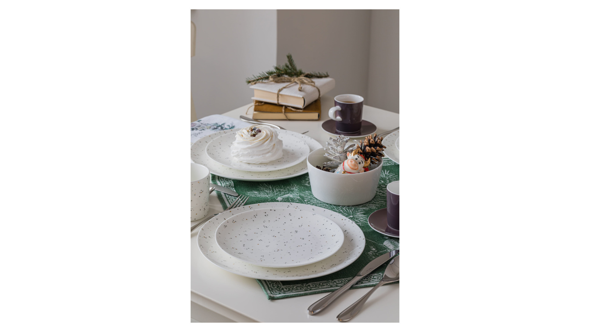 10658027 Mix&Match Тарелка закусочная углубленная Mix&Match Конфетти 21см, фарфор Фарфор костяной  - Вид №3