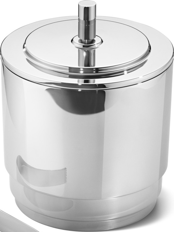 10661490 Georg Jensen Ведерко для льда с щипцами Georg Jensen "Манхеттен" 1,5л Сталь нержавеющая МАНХЭТТЕН