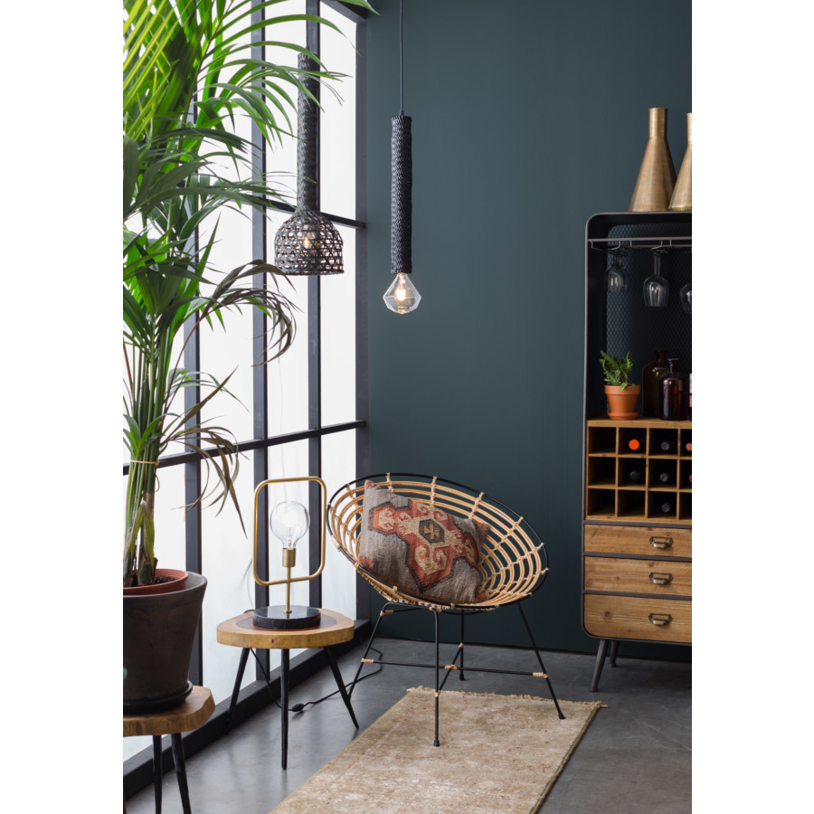 Лампа подвесная Boo черная Dutchbone 5300110 - Вид №1