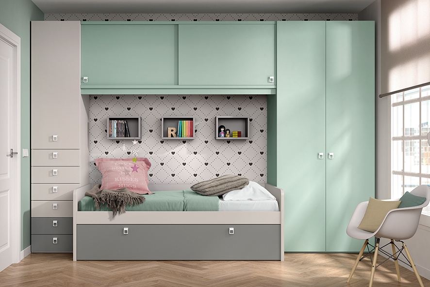 102833 Детская комната с кроватью-раскладушкой Ambiente 16 Arasanz Oslo Santreyd