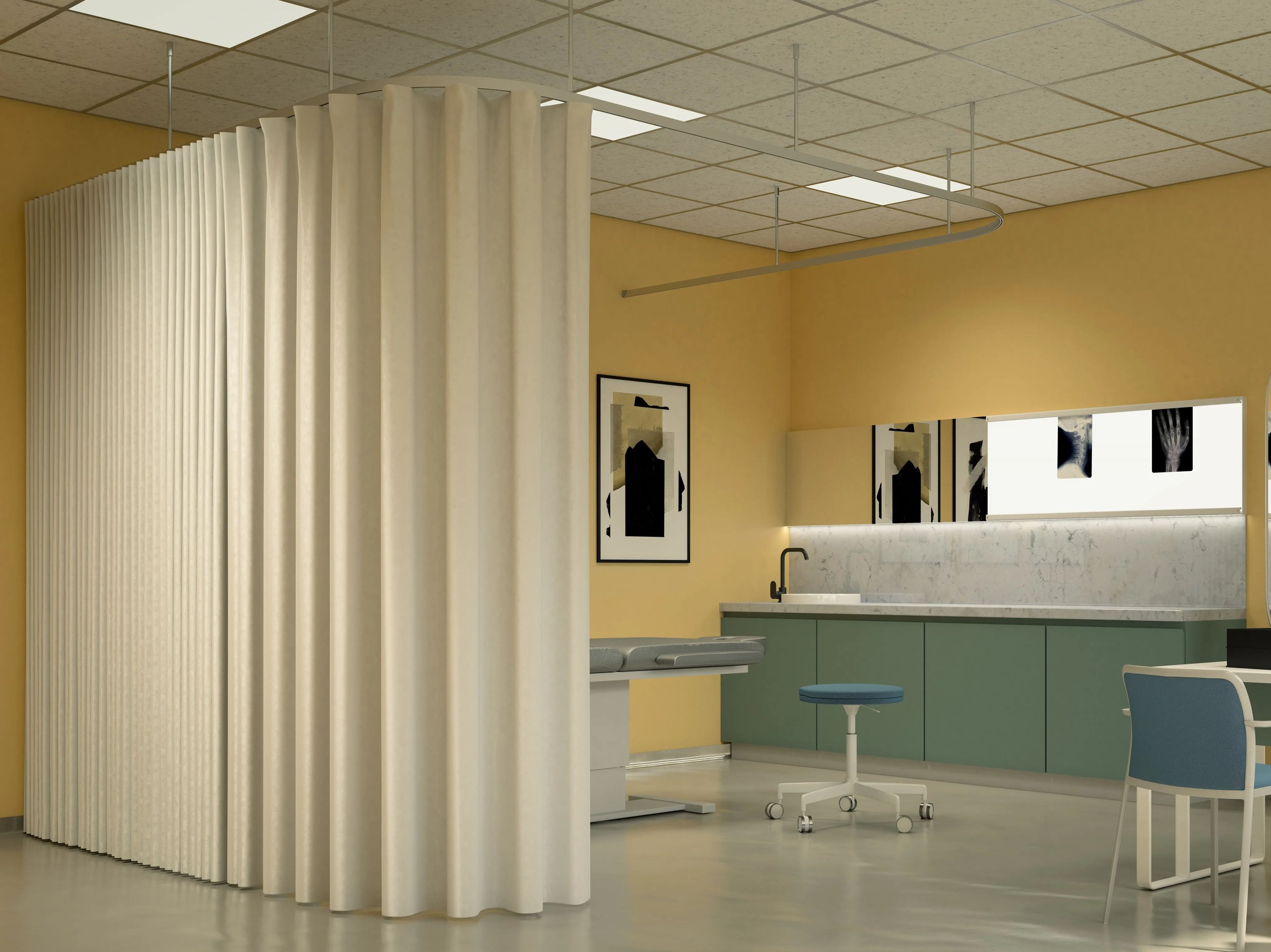 Алюминиевая направляющая для завитых штор Mottura Separè ARCH-00020313