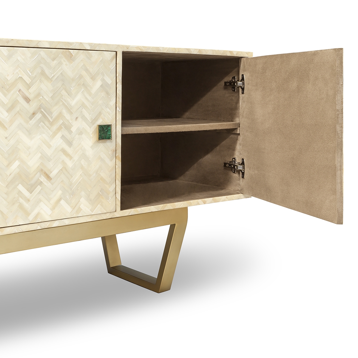 450232-WB ABHIKA БОКОВОЙ BONNIE H77 221X45 WHITE/BLACK  - Вид №1