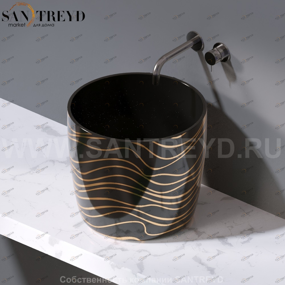 L106.411G Накладная раковина на столешницу  овальная A. e T. Italia PILLAR AeT ITALIA