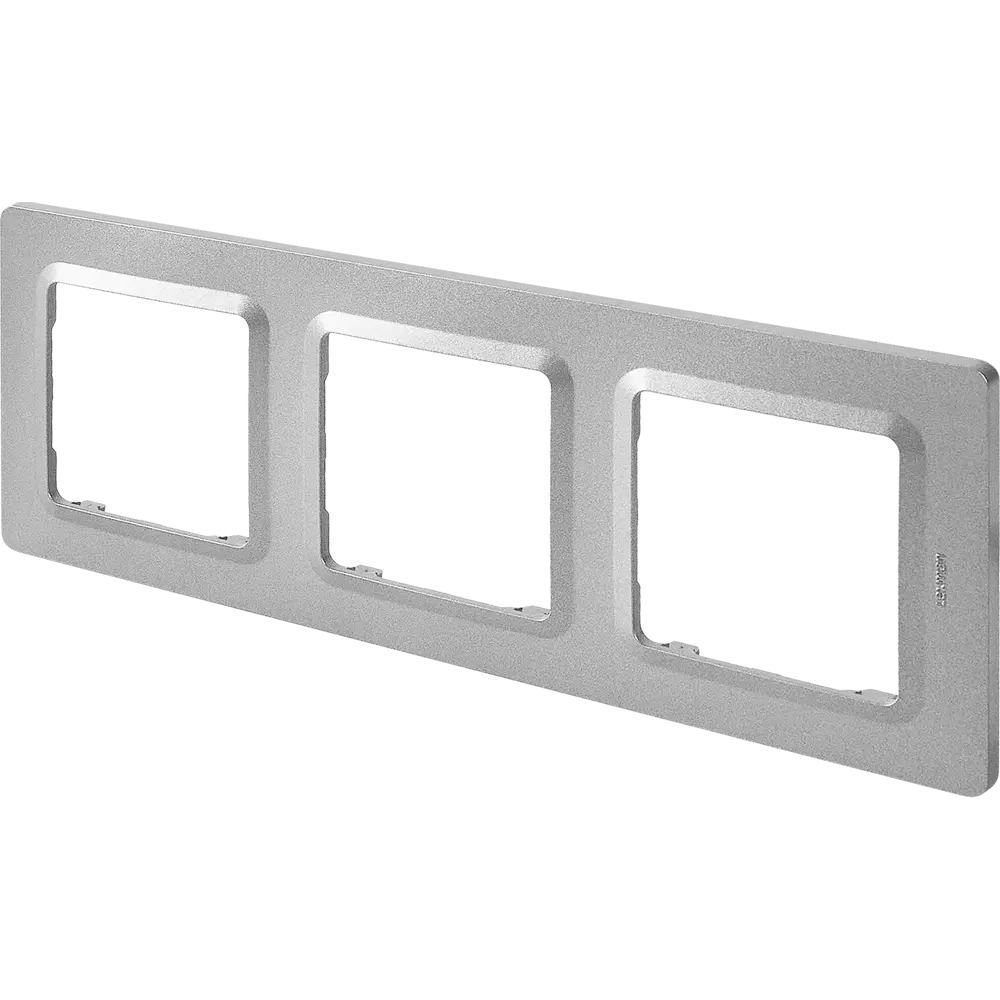 LEXMAN LILIAN — универсальная рамка для розеток и выключателей, 3 поста, алюминий 86761629 STLM-0071362 - Вид №1