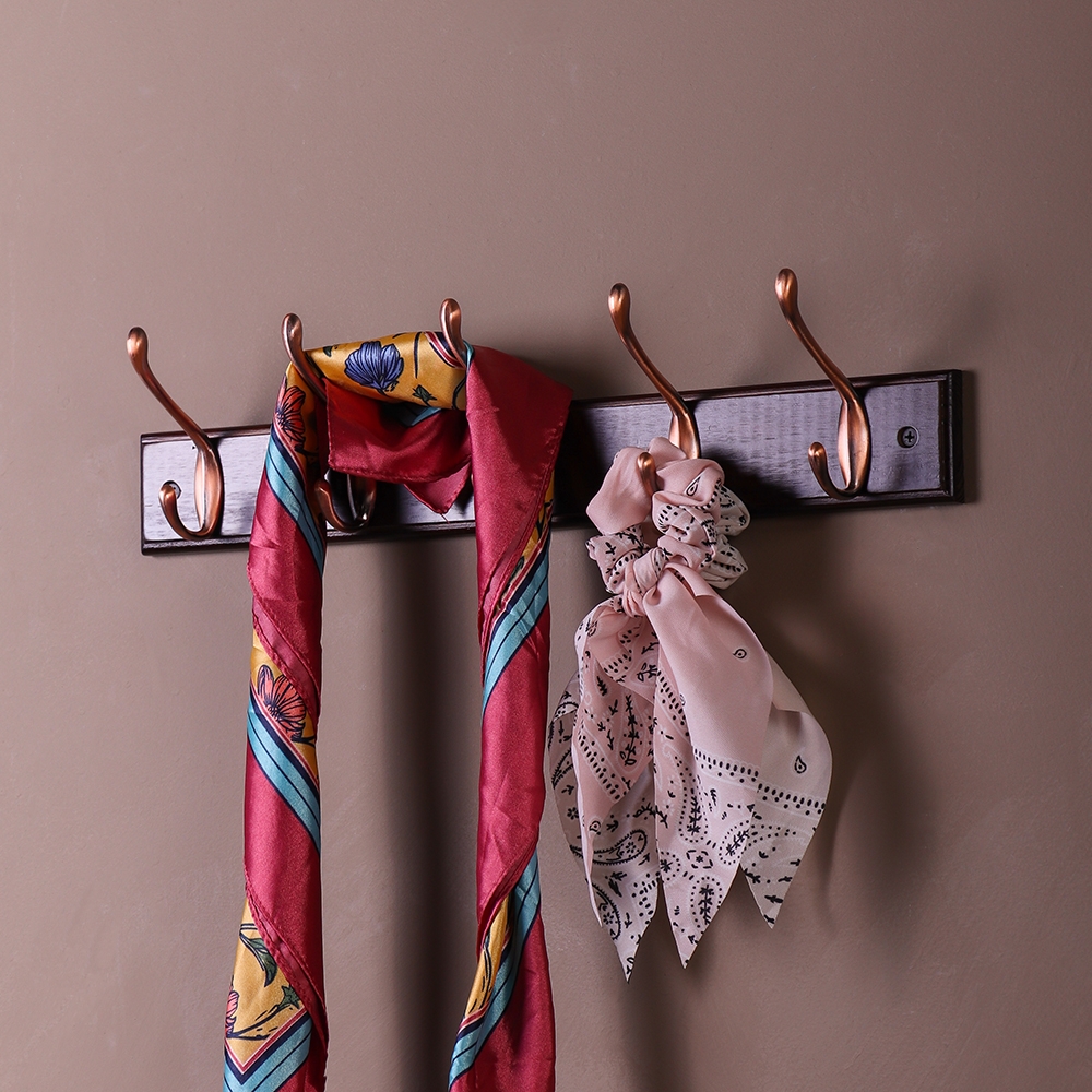 Вешалка для пальто и шапки , 500x105x75 мм, орех LJPS0002 Public Steel Россия  - Вид №4