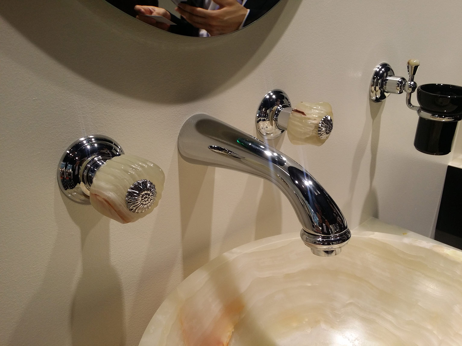 2134 ** 09O Смеситель для биде на одно отверстие с поворотным изливом Nicolazzi Series Onice  - Вид №1