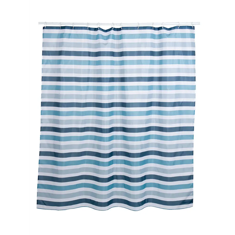 Штора для ванной Аквалиния Нэви SC7009B 180x180 см полиэстер цвет синий STLM-2145938