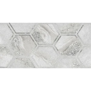 Плитка настенная Golden Tile Fusion Hexagon 30х60 см 1.44 м² цвет серый 84172738 STLM-2076874