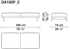 B&B Italia 3-х местный тканевый диван с шезлонгом Dock sun-id-1355318 - Вид №65