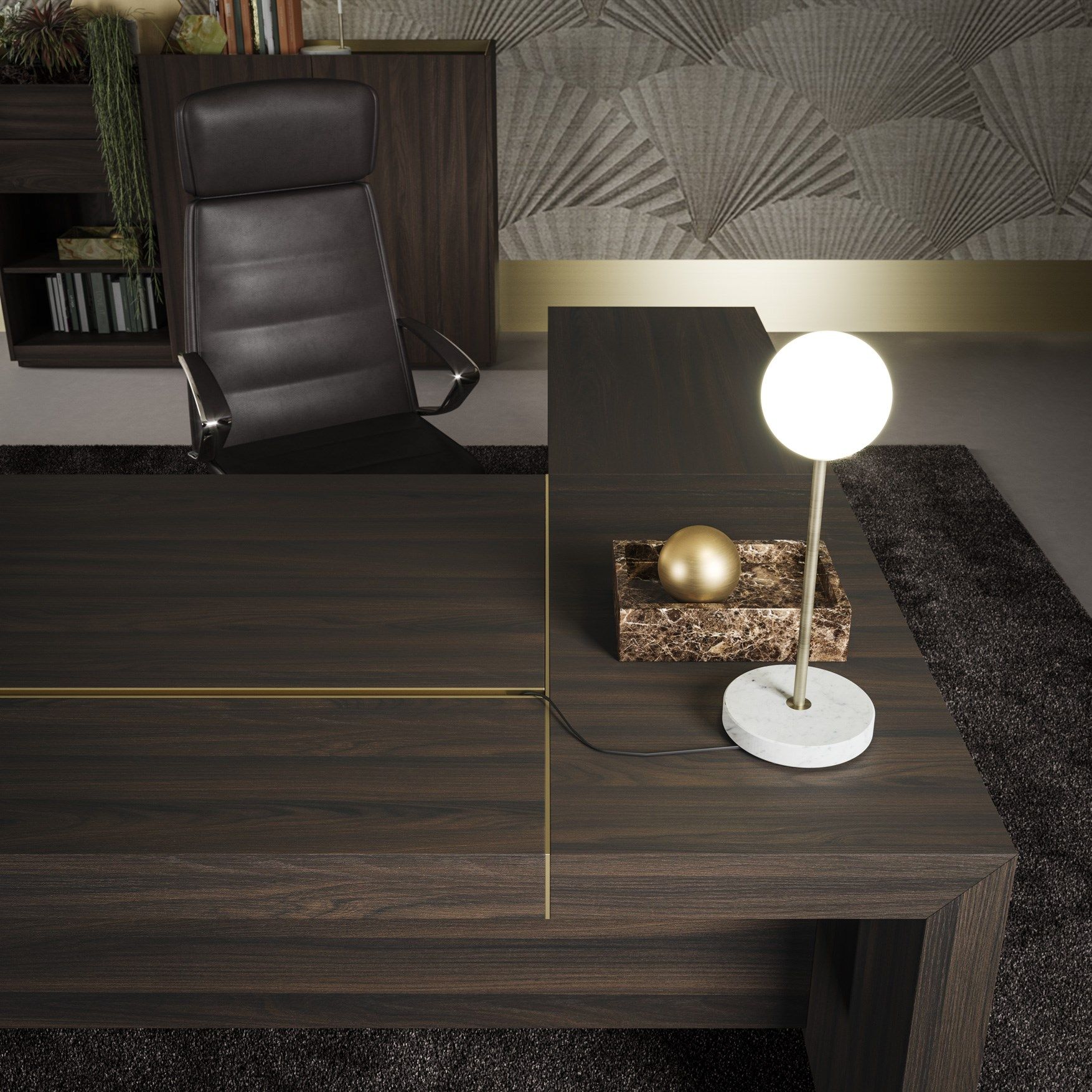 Деревянный исполнительный стол PROF Block 2.0 ARCH-00126139 - Вид №29