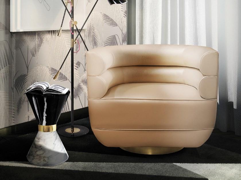 Essential Home Круглый журнальный столик из мрамора Vinicinus sun-id-1468316 - Вид №2