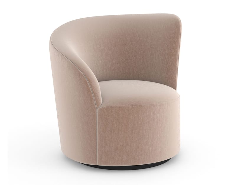 Вращающееся кресло из синели Caracole WHIRL ARCH-00052279