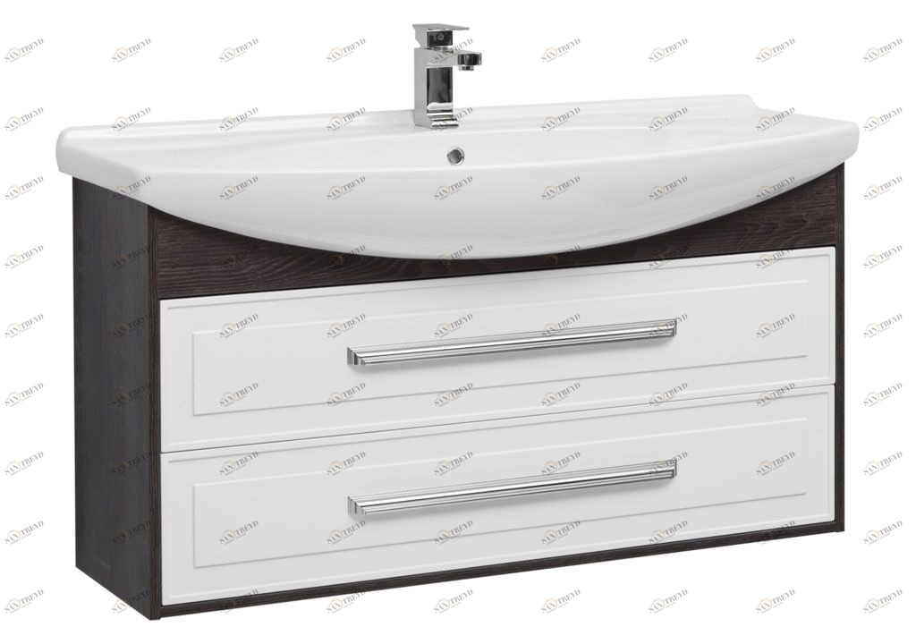 Тумба с раковиной Aquanet Остин 120 дуб кантербери/белый 0020172300175450