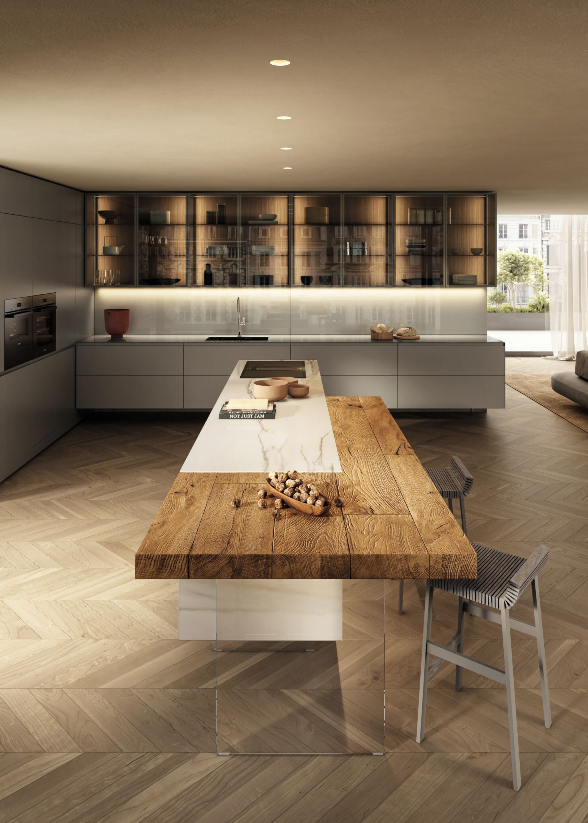 Встроенная кухня с островом Lago 36e8 ARCH-00118623 - Вид №9