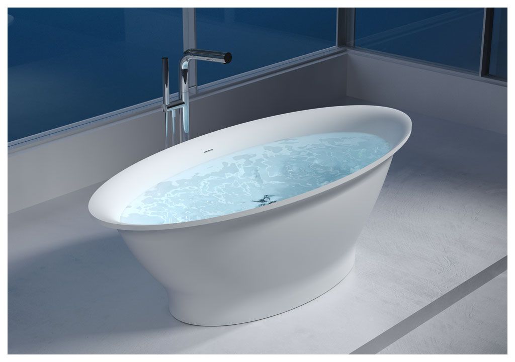 Ванна из искусственного камня Aquanet Entice V1 190x90, глянцевая - Вид №1