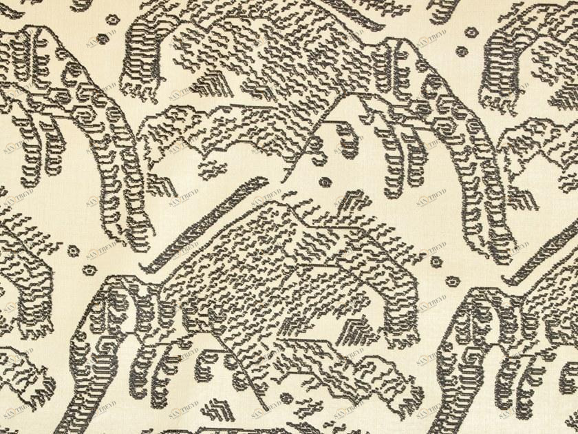 Dedar Обивочная ткань из бархата с животными  T18015 