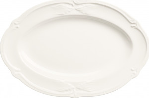 10598494 Gien Блюдо овальное Gien Рокайль, белый 25см, фаянс Фаянс