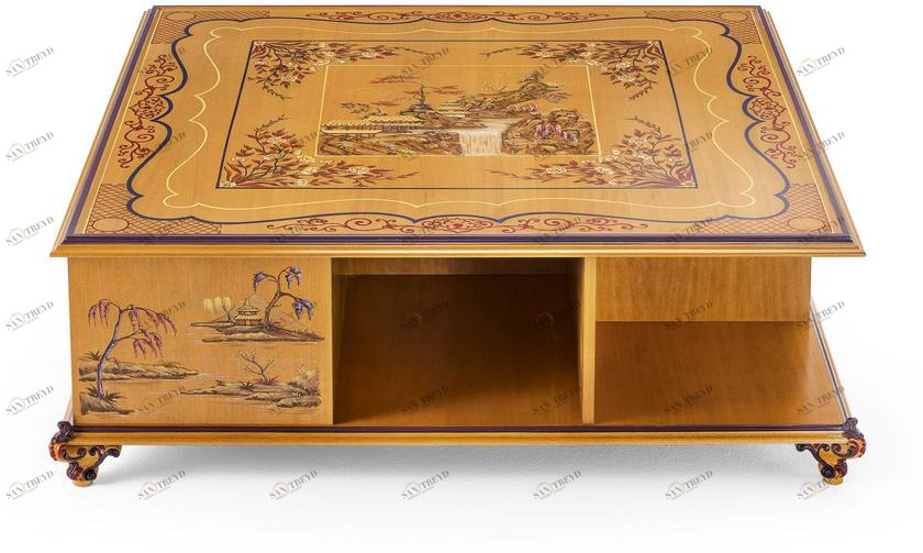 OAK Квадратный деревянный журнальный столик Galleria sun-id-1475111