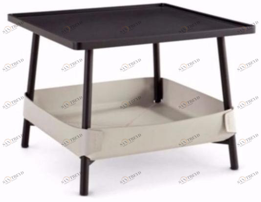 Roche Bobois Прямоугольный журнальный столик из мдф с журнальной стойкой sun-id-1367831