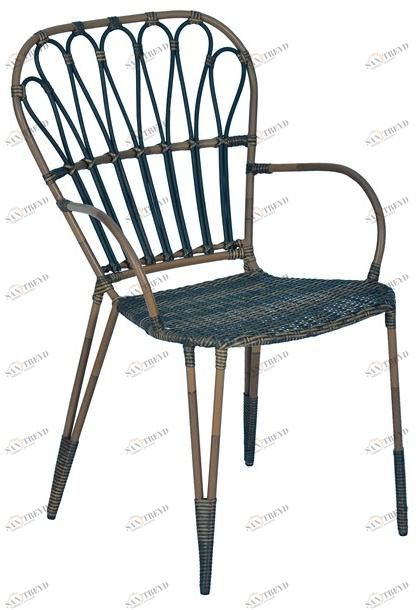 cbdesign Садовый стул из синтетического волокна с подлокотниками Fiorella N365n2