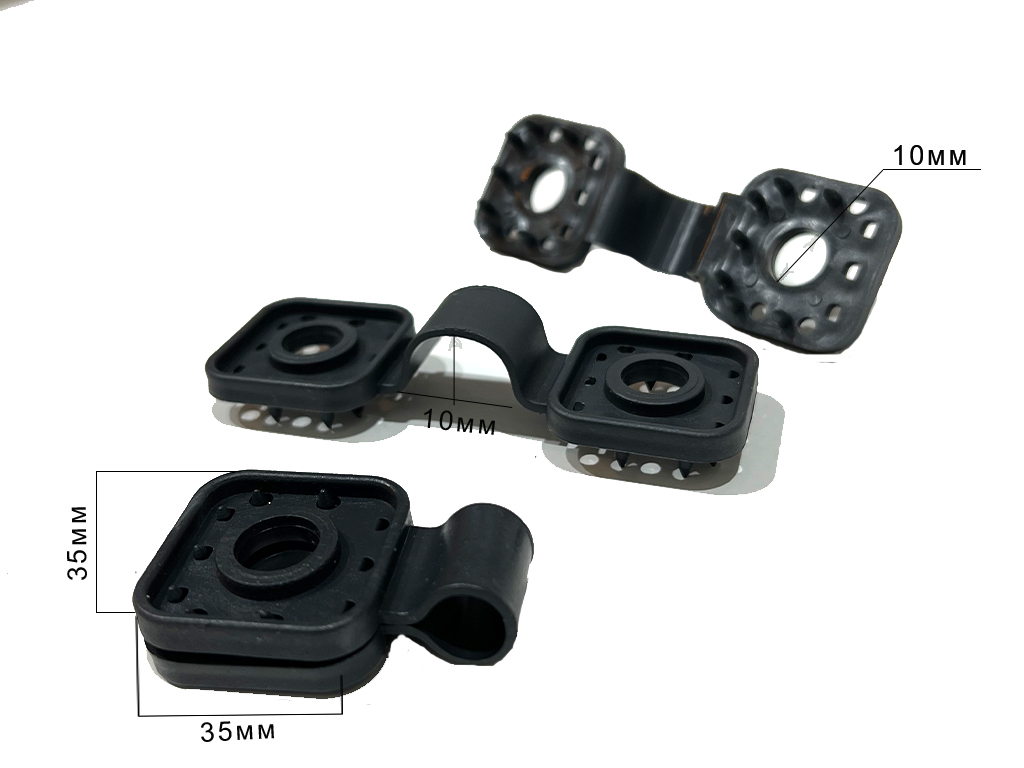 Клипса крепежная для сетки, пленки, агроткани, 20 шт ГеоПластБорд GPBST-184