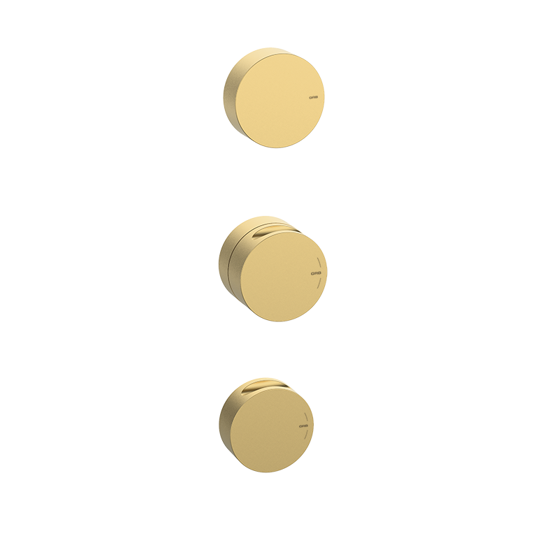 90105007 PREMIUM Матовый Gold термостатических 2/3 пути вертикальный интерьер Матовое Золото GRB MIXERS 