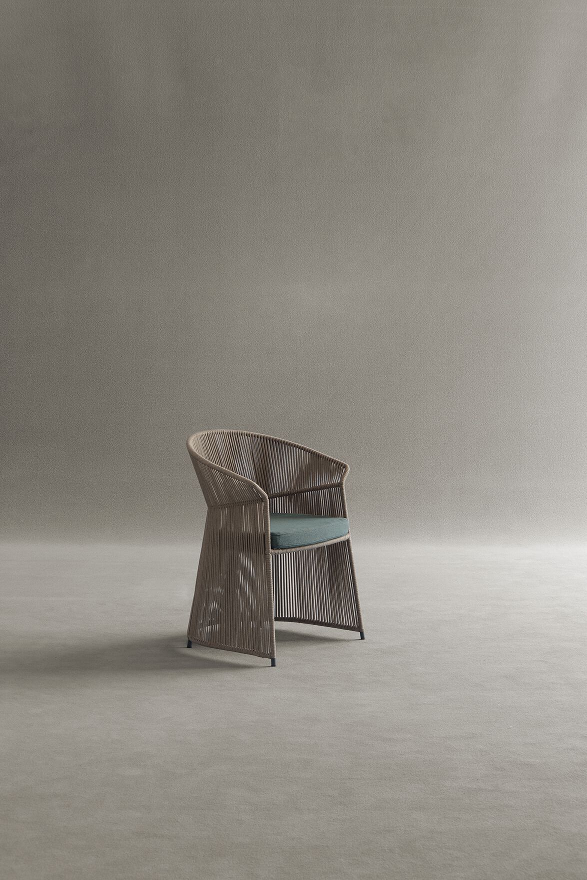 Съемный веревочный садовый стул с подлокотниками Potocco ARCH-00117046 - Вид №1