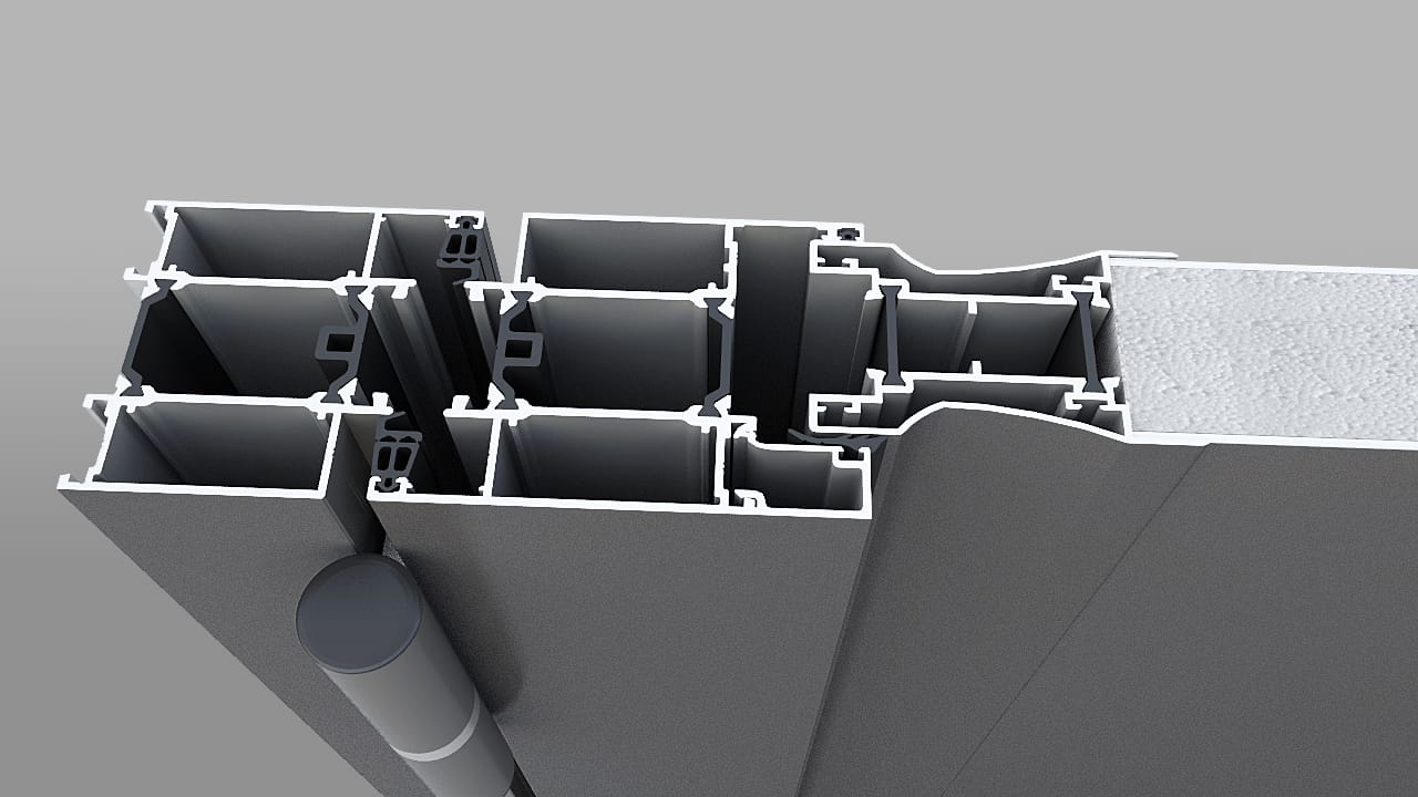 Алюминиевая входная дверь со стеклянными панелями NURITH IMPERO ARCH-00072669 - Вид №2
