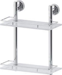 062 Полка с ограничителем 30 см двойная (стекло) ELL FBS Ellea