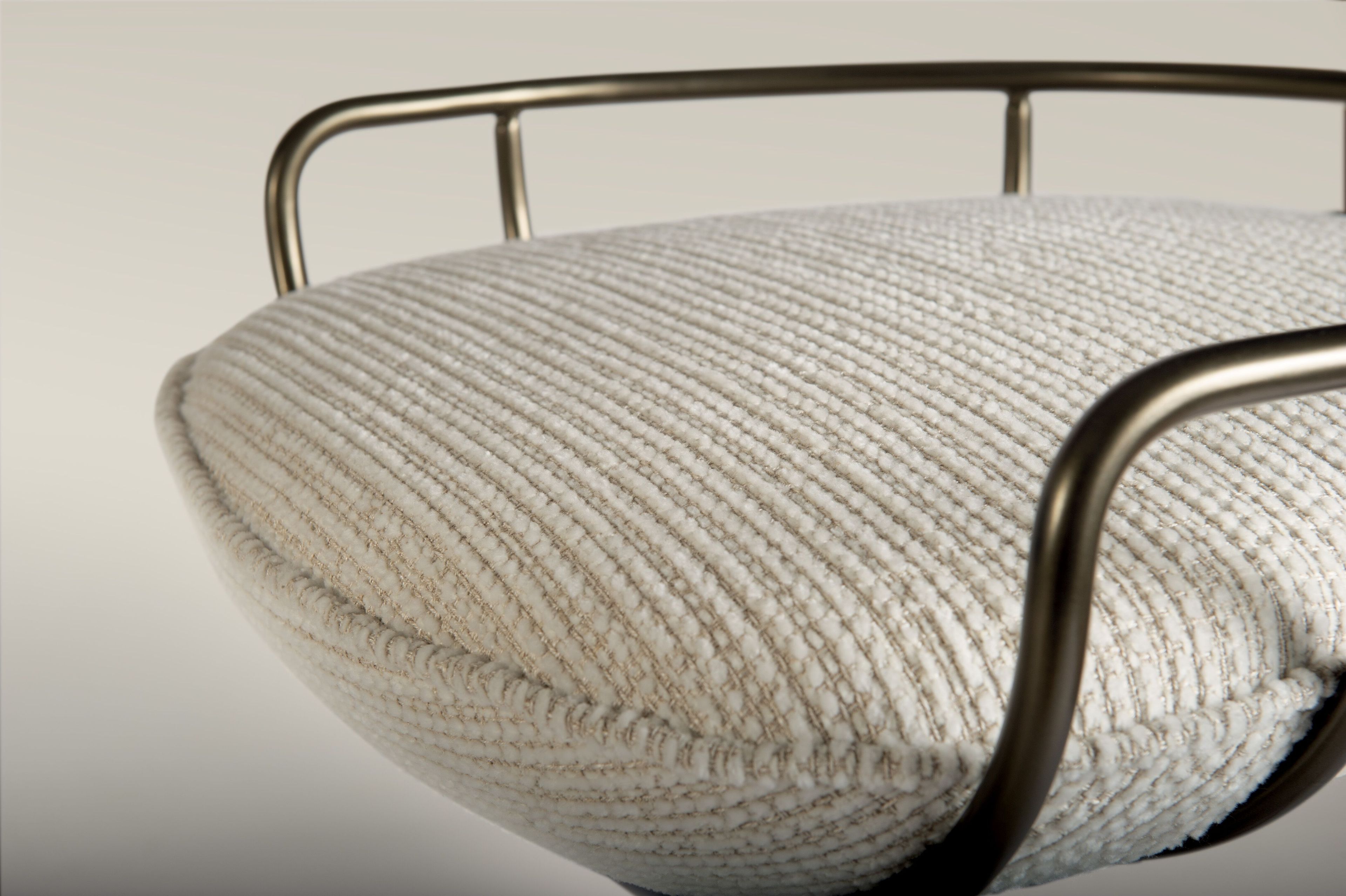 Стальной стул с мягким сиденьем Galbiati Exclusive Interiors ARCH-00025954 - Вид №2