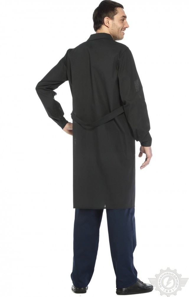 61712 Халат мужской темный  Одежда для обслуживающего персонала  размер 60-62/182-188 Спецодежда  - Вид №6