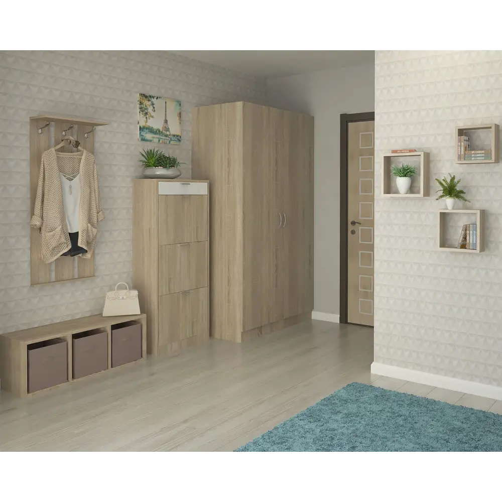 Стеллаж 3 секции 36x106x31 см, ЛДСП, цвет дуб сонома 18079634 STLM-2002620 Santreyd  - Вид №7