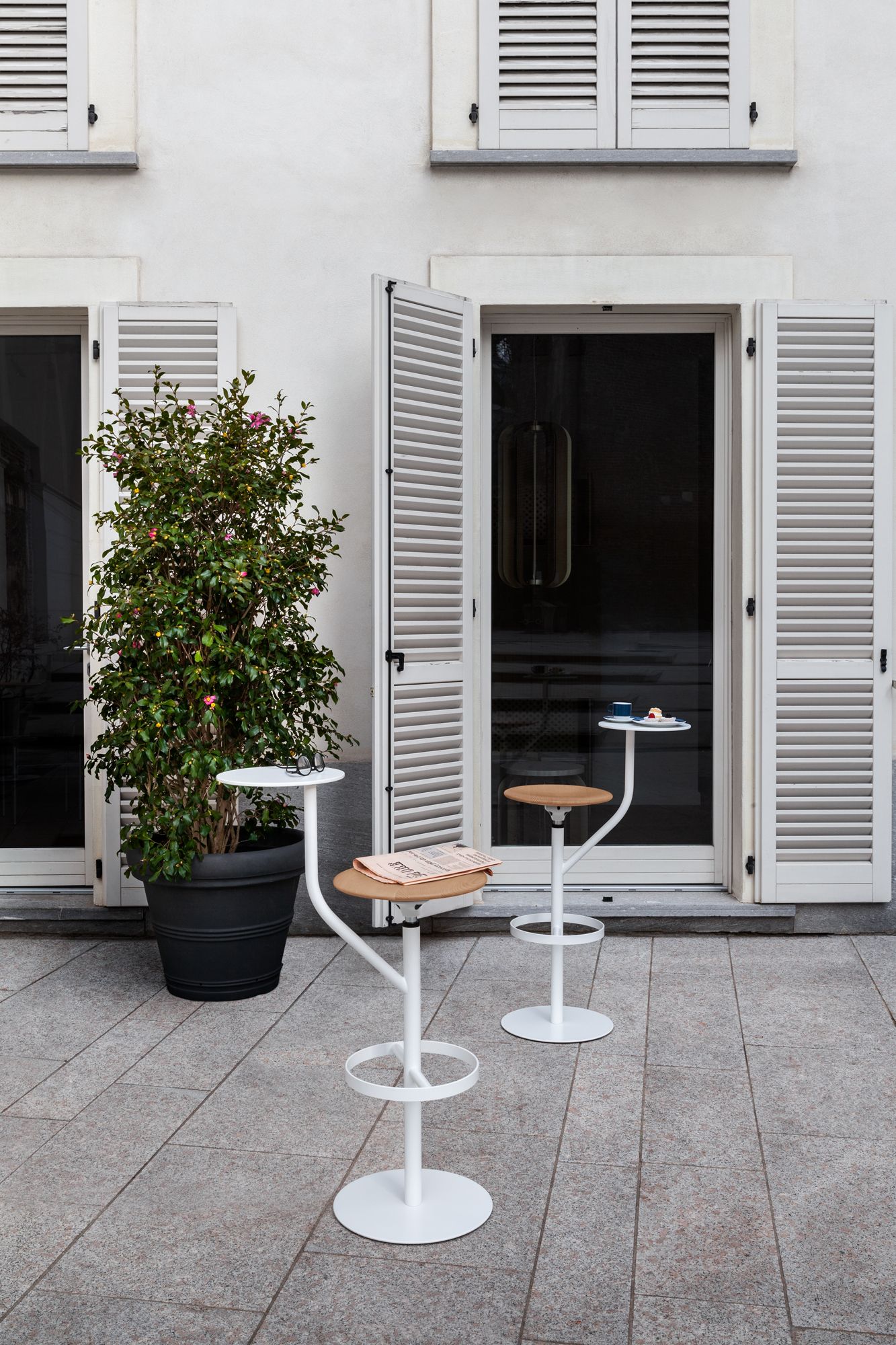 Садовый стул из нержавеющей стали и дерева Lapalma Aaron OUTDOOR ARCH-00051300 - Вид №5